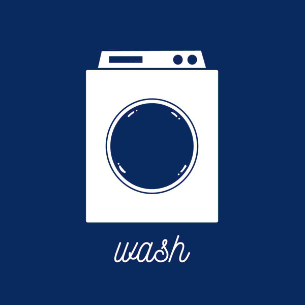 Trinx Bundle Wash Dryer Navy On Canvas Print Wayfair Canada